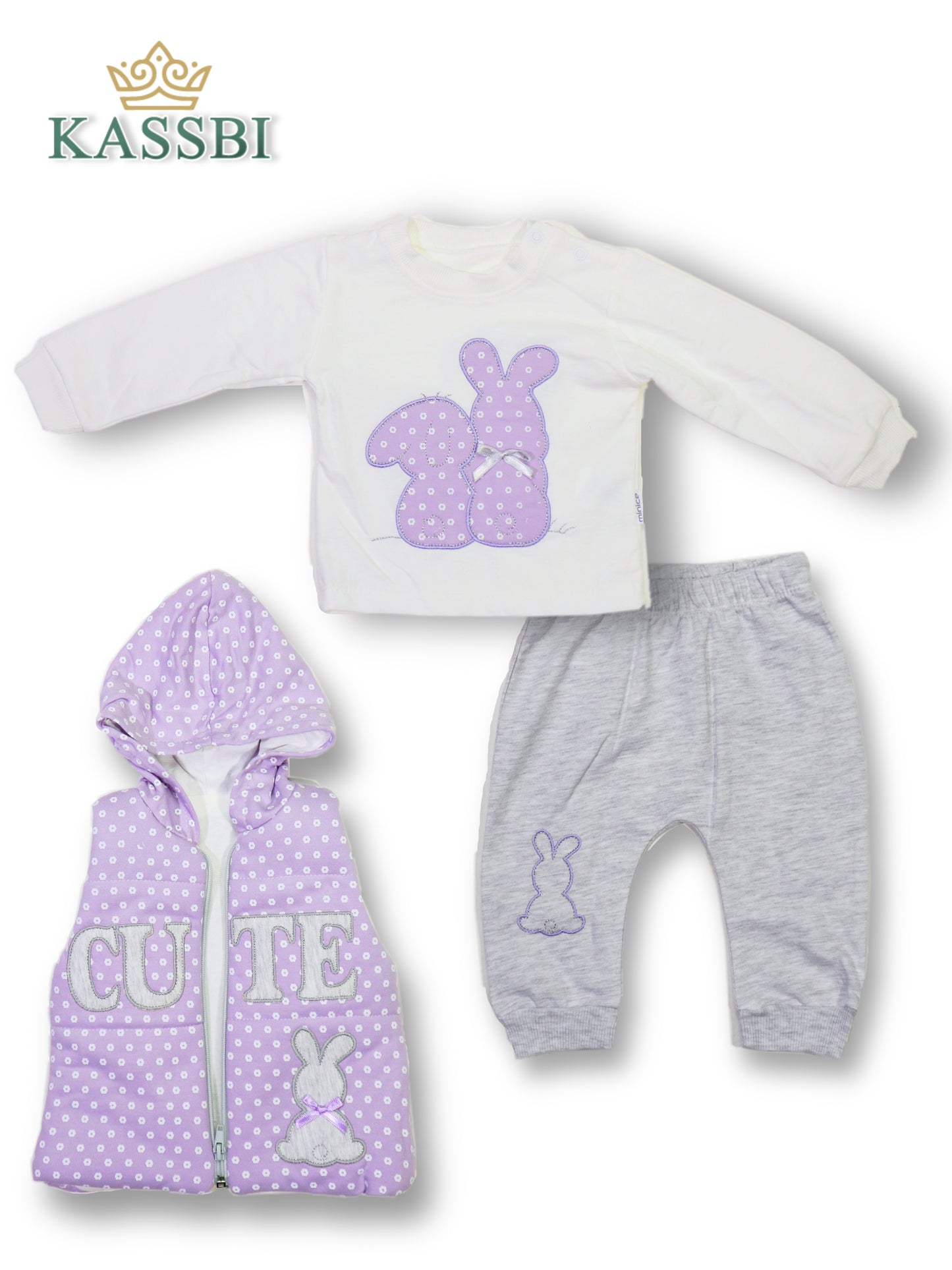 Gilet à capuche + Tricot + pantalon