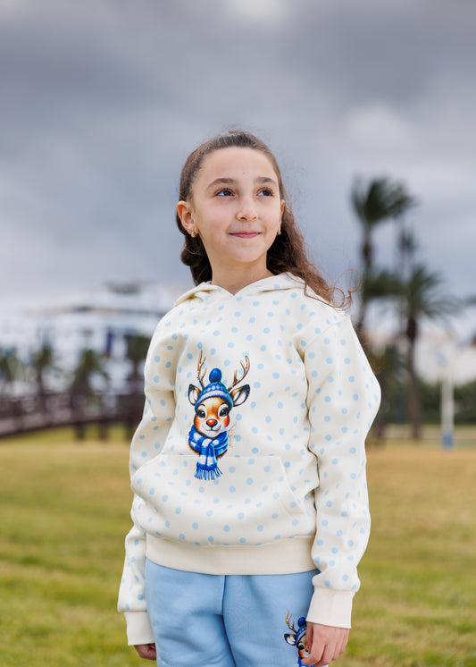 Ensemble sweat á capuche + jogging En molleton imprimé