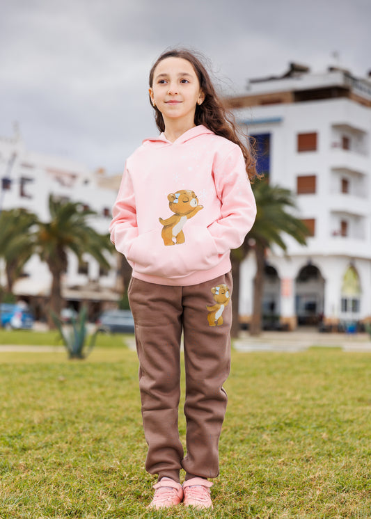 Sweat à capuche + jogging - molletonné ( مبطن )