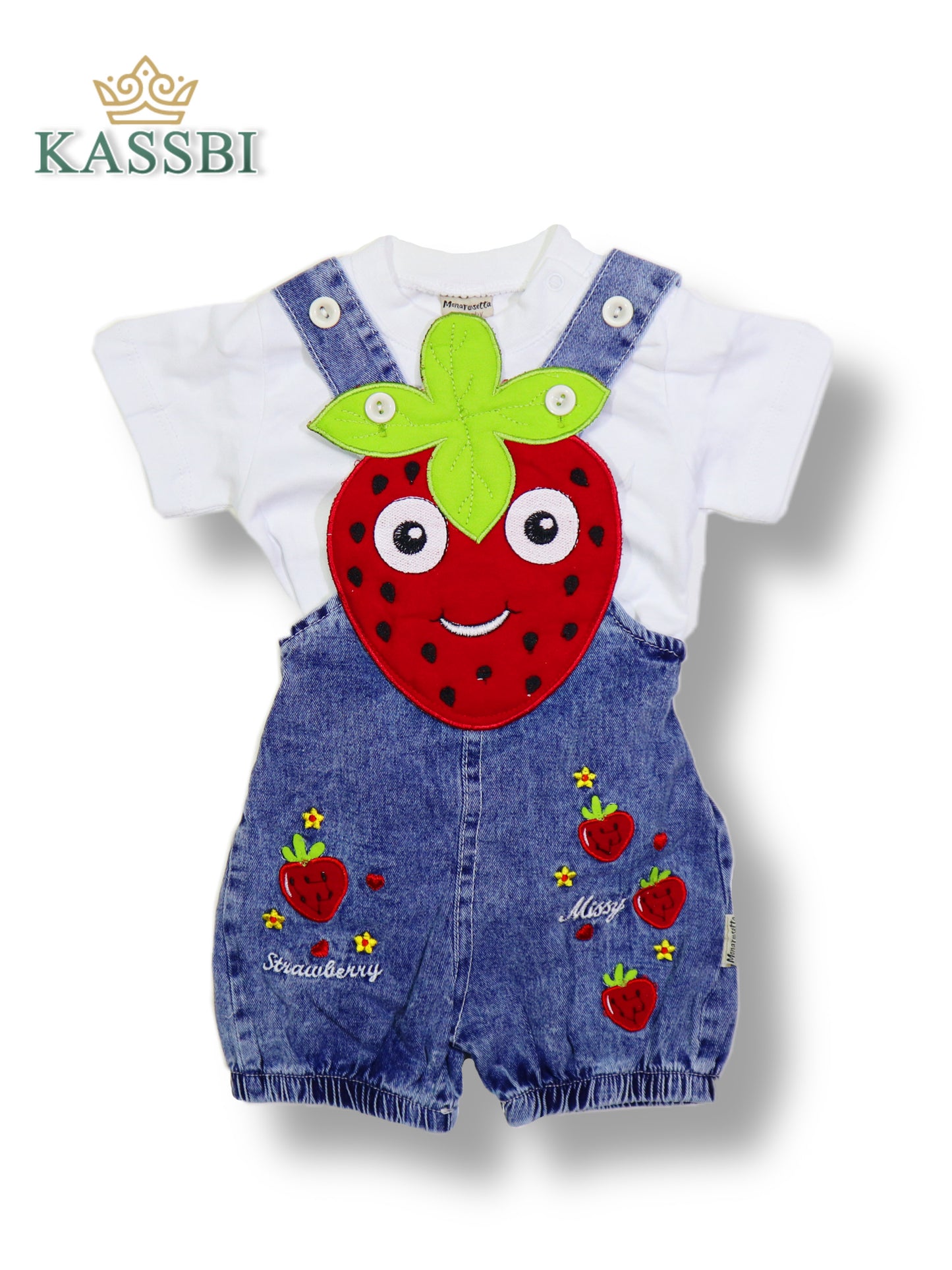 Salopette courte - Jean - bébé Fille