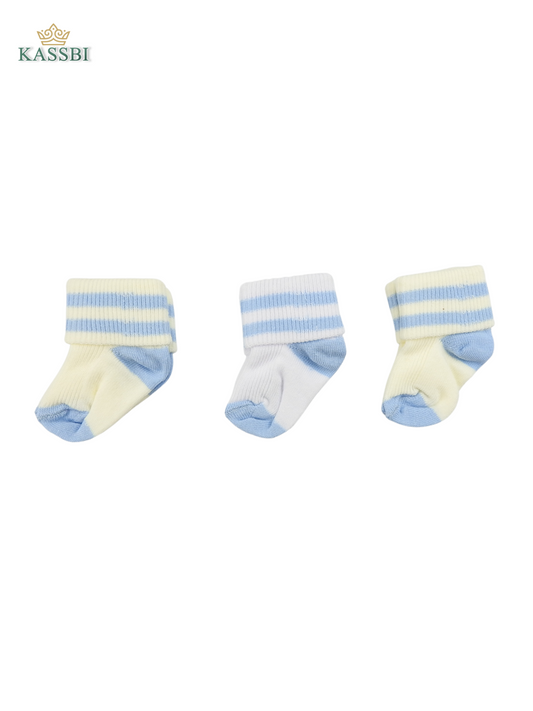 Lots 3 paires de chaussettes (0-6 mois ) - coton