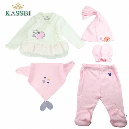 Pack Naissance 0-4 mois Tricot , pantalon , bonnet , moufle , bavoir