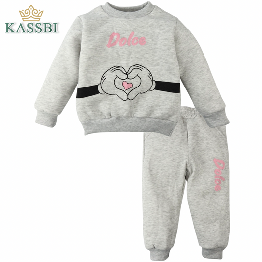 Sweat + pantalon Fille - molleton ( مبطن )