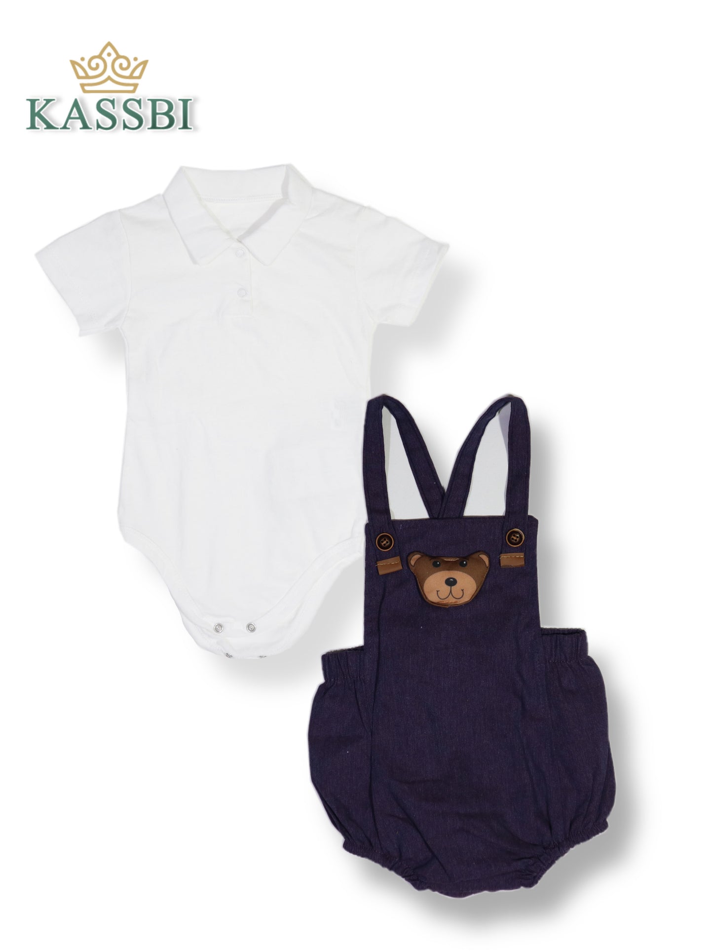 Ensemble bébé salopette et T-shirt