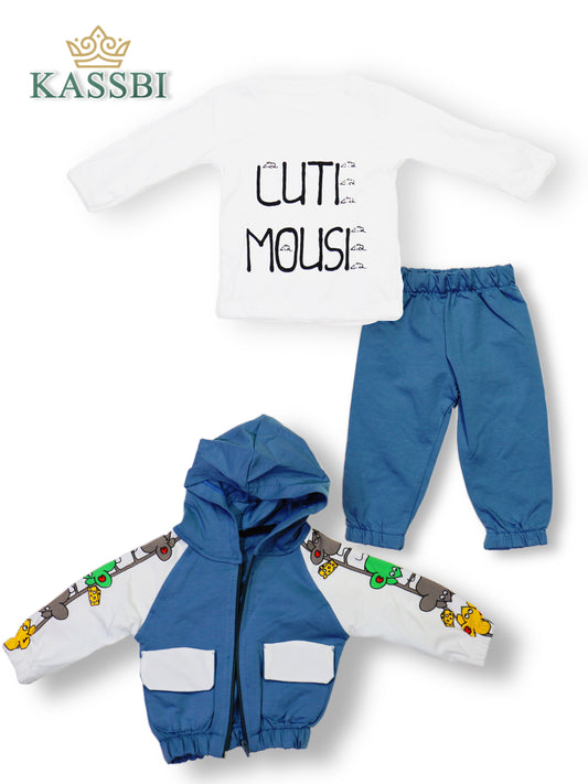 Ensemble tricot , pantalon , cardigan