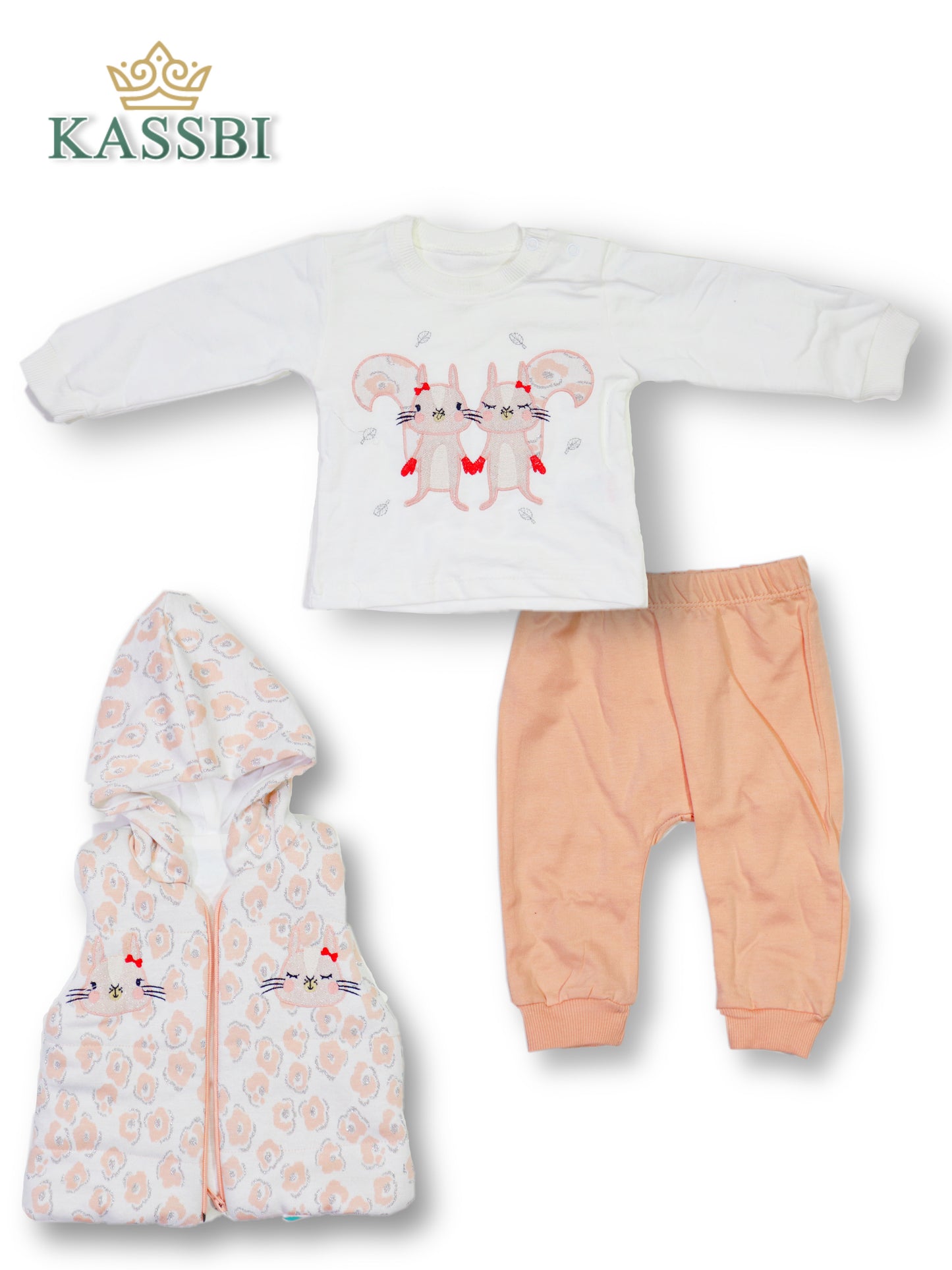 Gilet à capuche + Tricot + pantalon