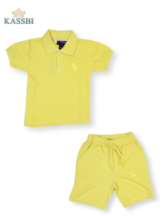 Polo + Short en maille piquée - Bebe Garçon