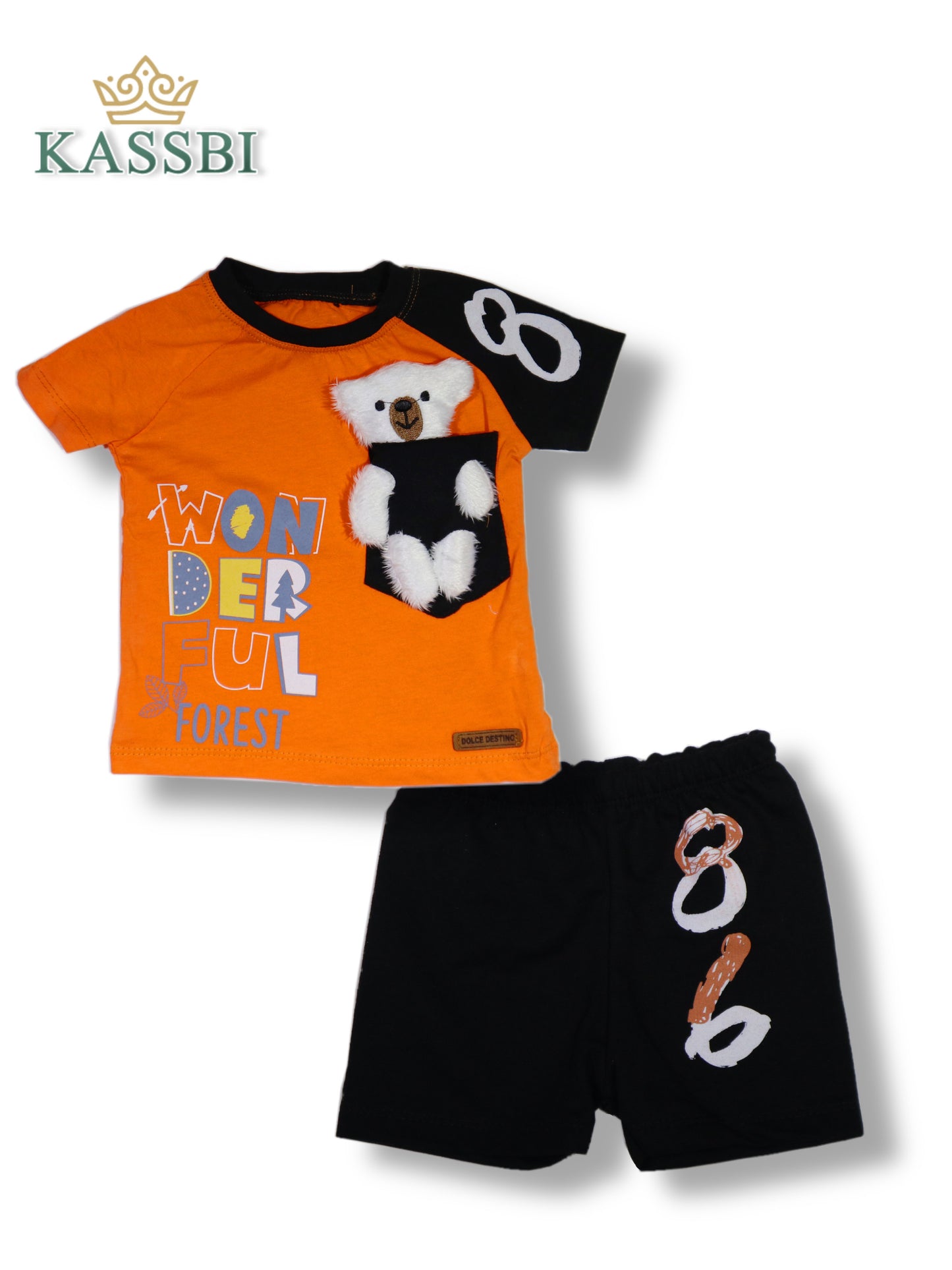 Tee-shirt a manches courtes + short - Coton