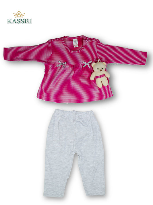 Ensemble bébé Tricot + Pantalon En Cotton
