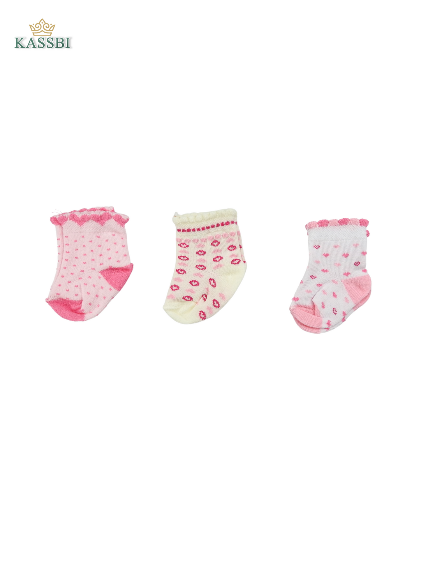 Lots 3 Paires de chaussettes (0-6 mois )- Coton -