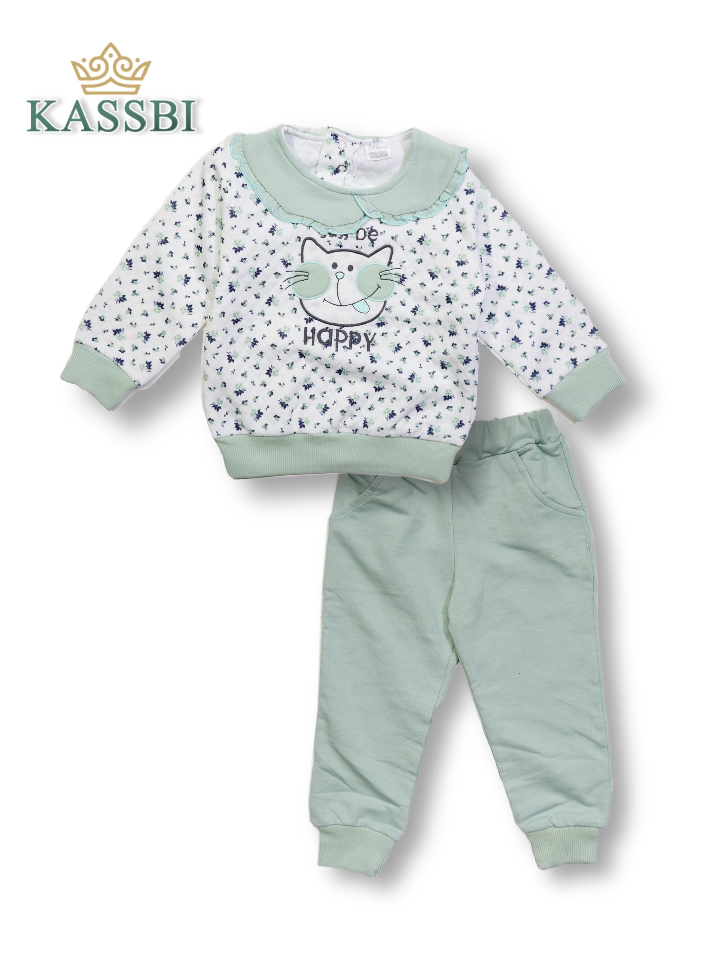 Ensemble bébé fille 2 pièces à motifs palmiers