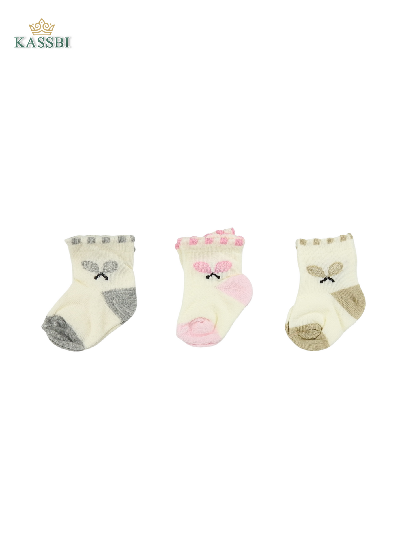 Lots 3 paires de chaussettes (0-6 mois ) - coton