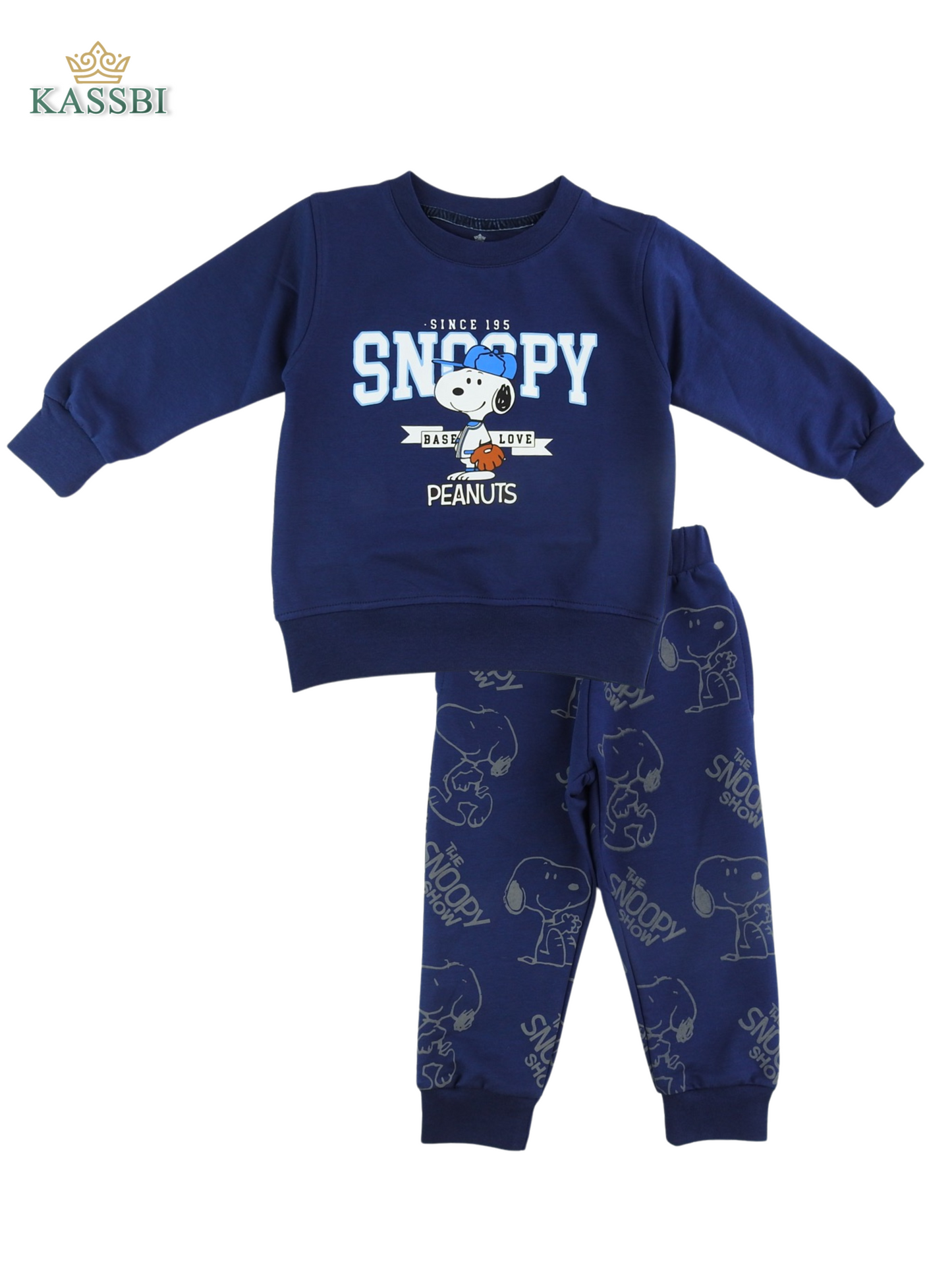 Ensemble Enfant Snoopy - en coton avec sweat et pantalon imprimé”