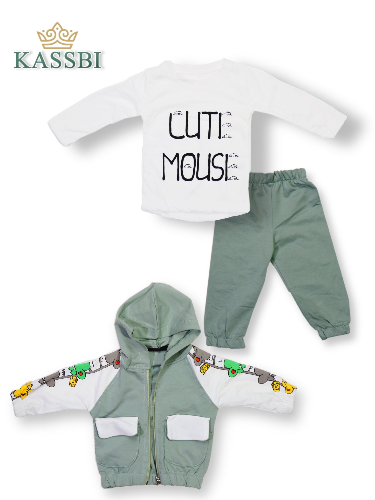 Ensemble tricot , pantalon , cardigan