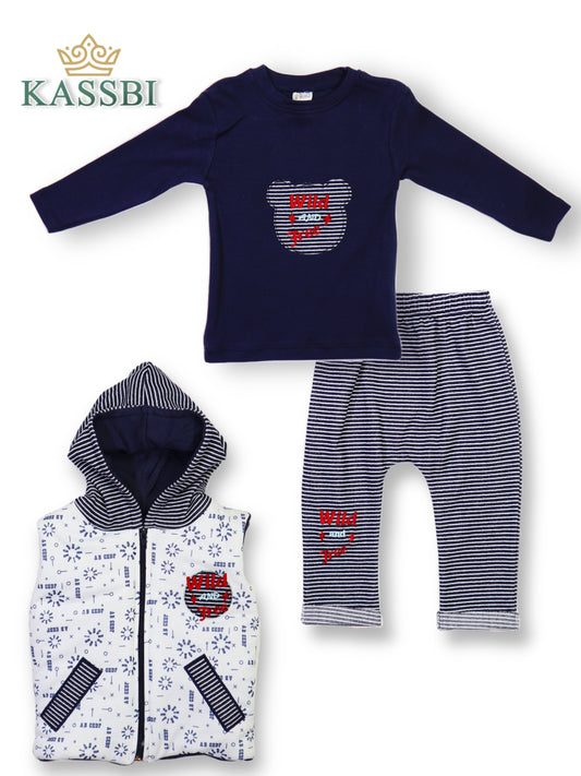 Gilet à capuche + Tricot + pantalon