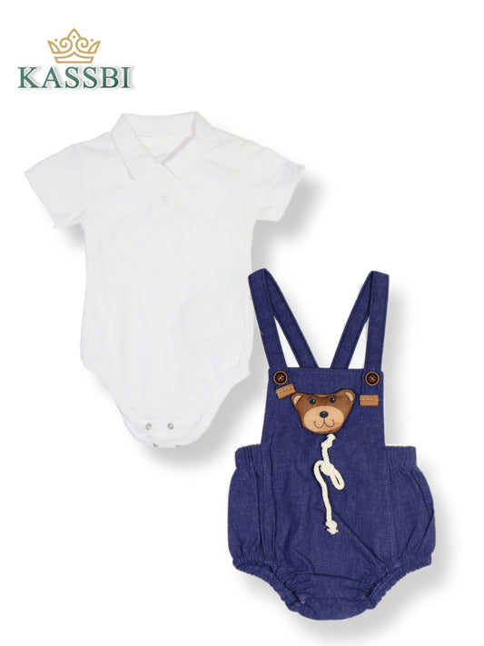 Ensemble bébé salopette et T-shirt