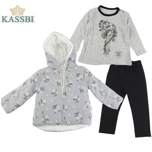 Ensemble Jacket + tricot + pantalon