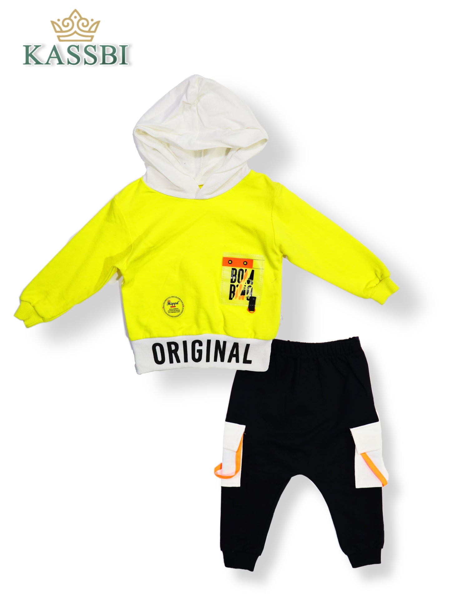 Ensemble sport garçon sweat à capuche + pantalon