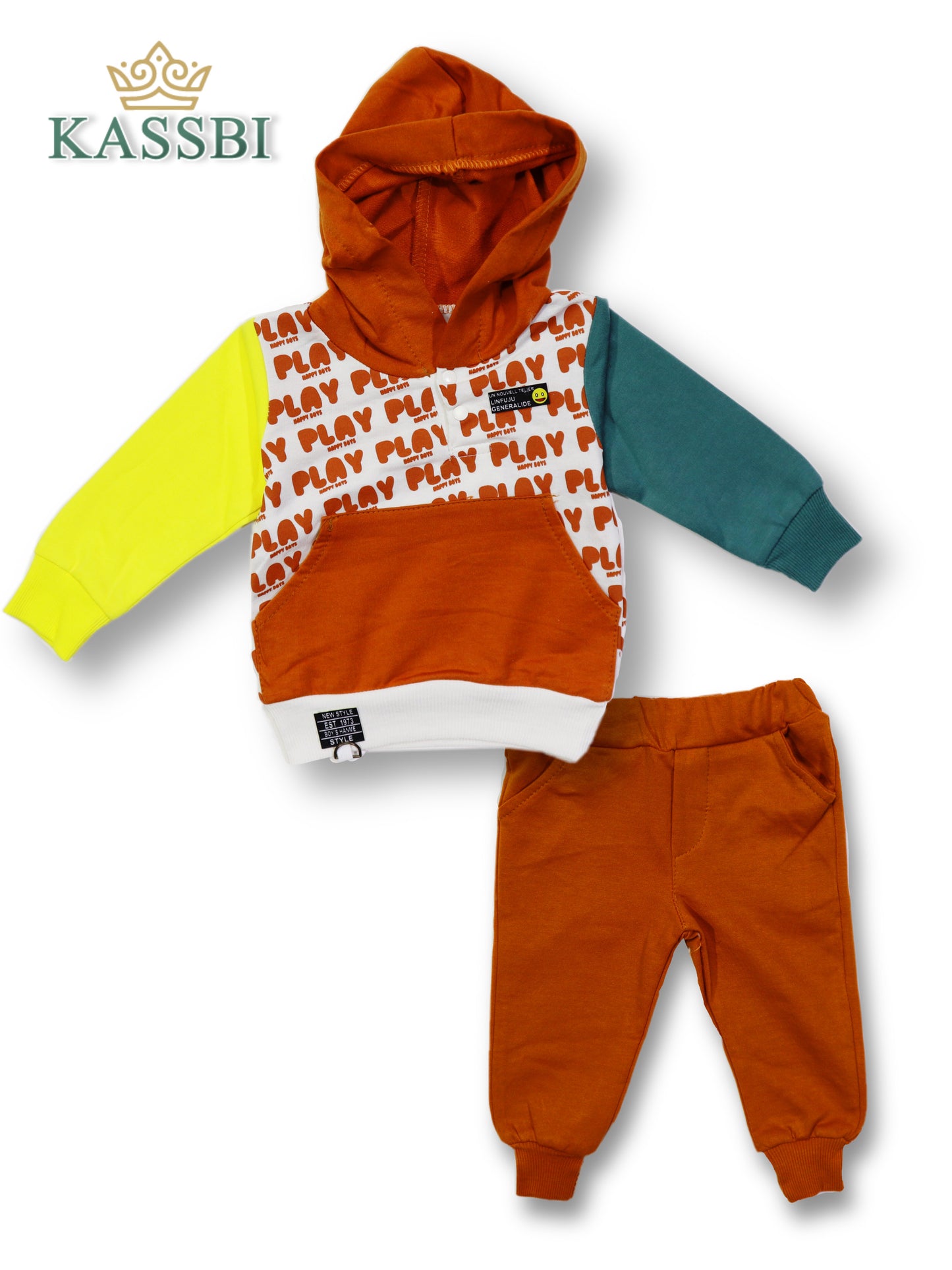 Ensemble bébé garçon 2 pièces : sweat + pantalon