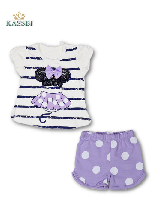 T-shirt et short En Coton - Fille