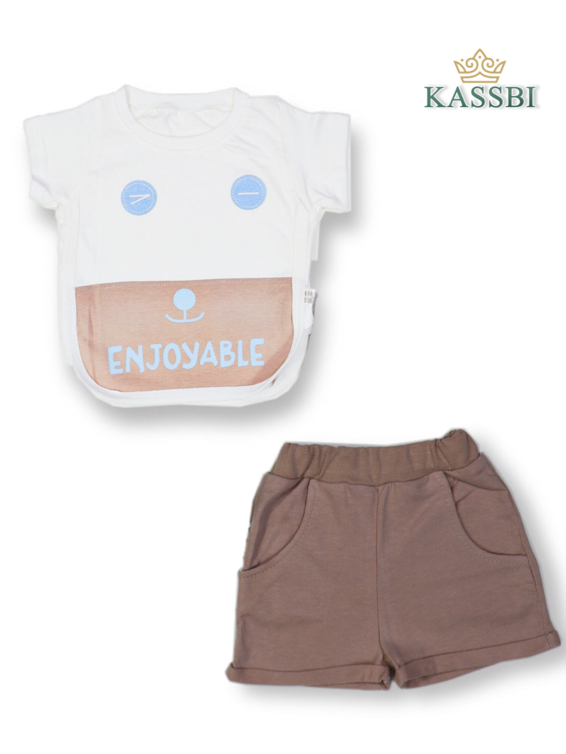 Tee-shirt a manches courtes + Short - Coton