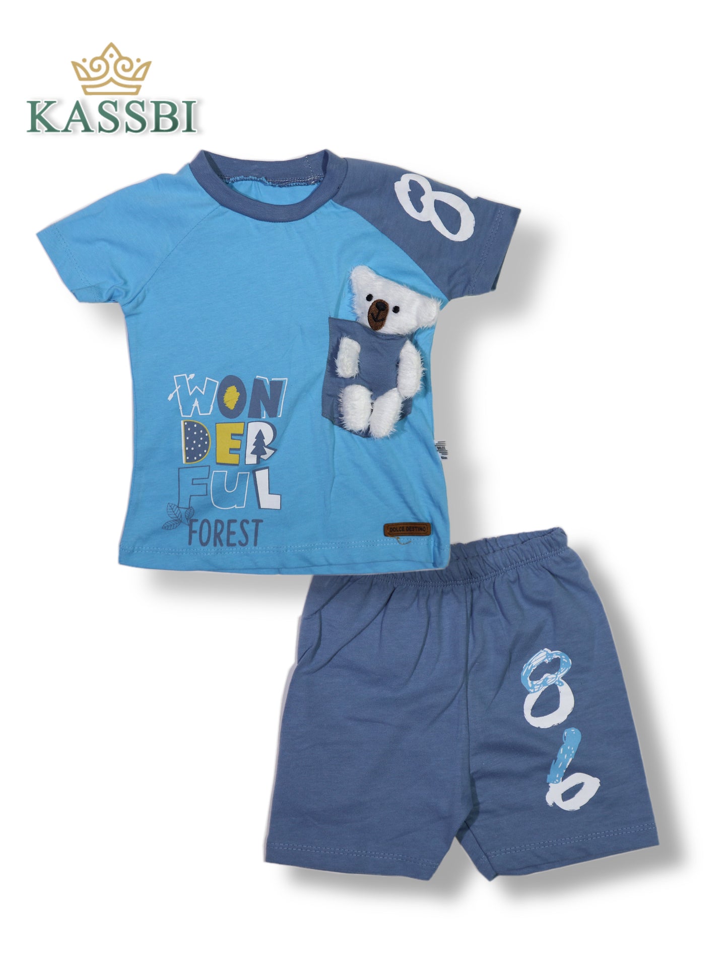 Tee-shirt a manches courtes + short - Coton