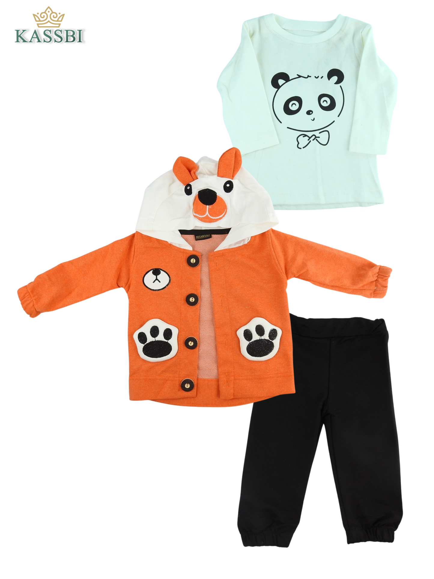 Ensemble panda 3 pièce - Coton