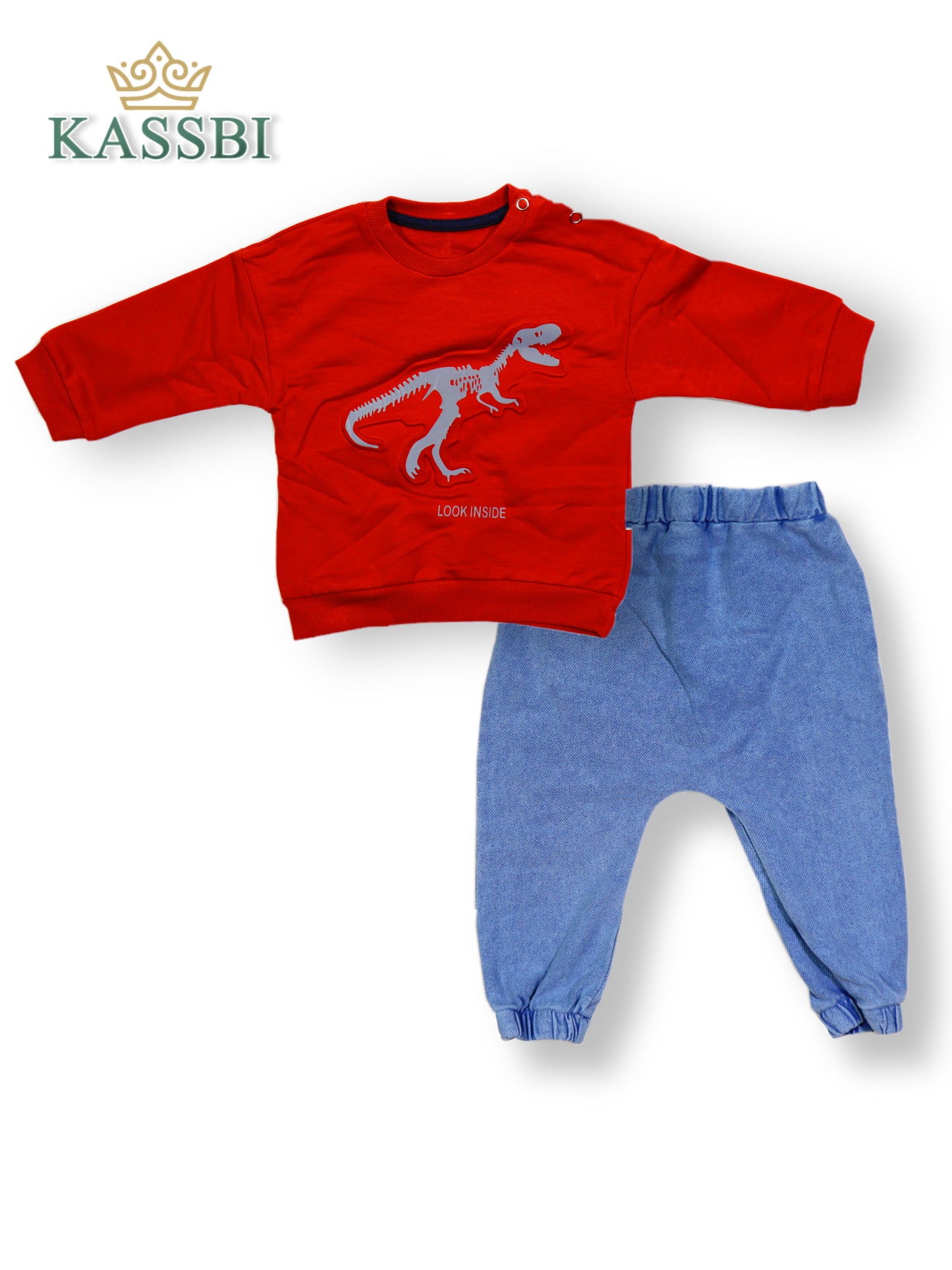 Ensemble bébé 2 pièces : tunique + pantalon en Coton -