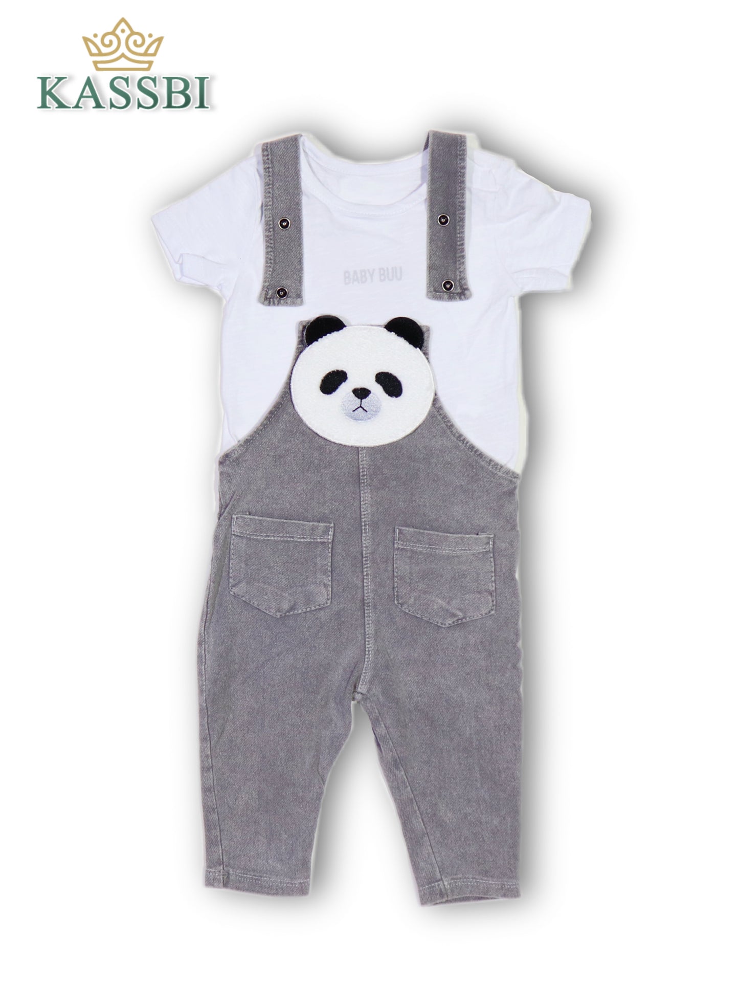 Salopette + Tee-shirt bébé en coton