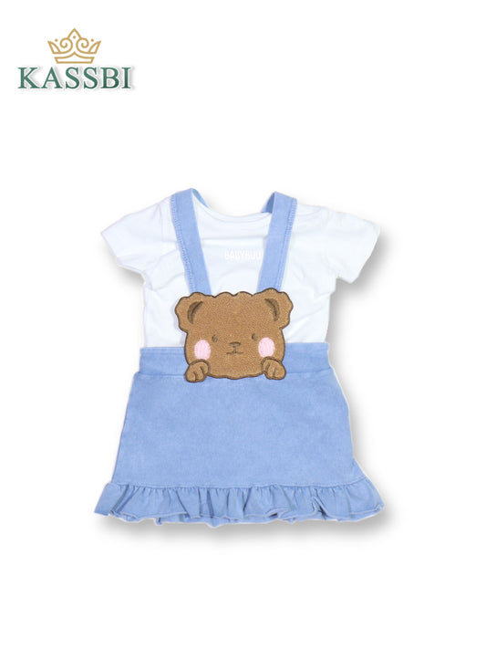 Robe-salopette en coton