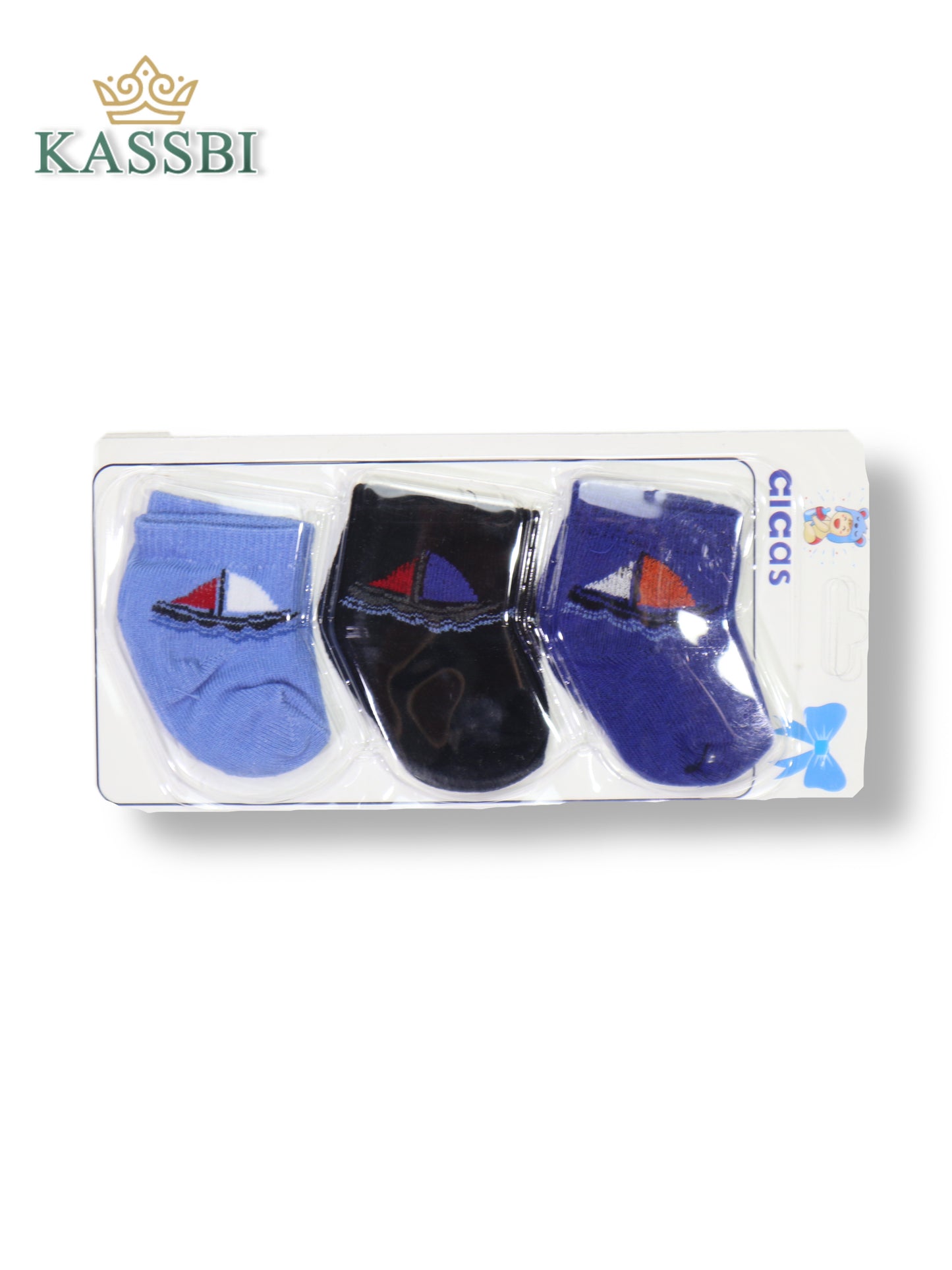 Chaussettes bébé ( 0-6 mois ) Motif Bateau - Garçon