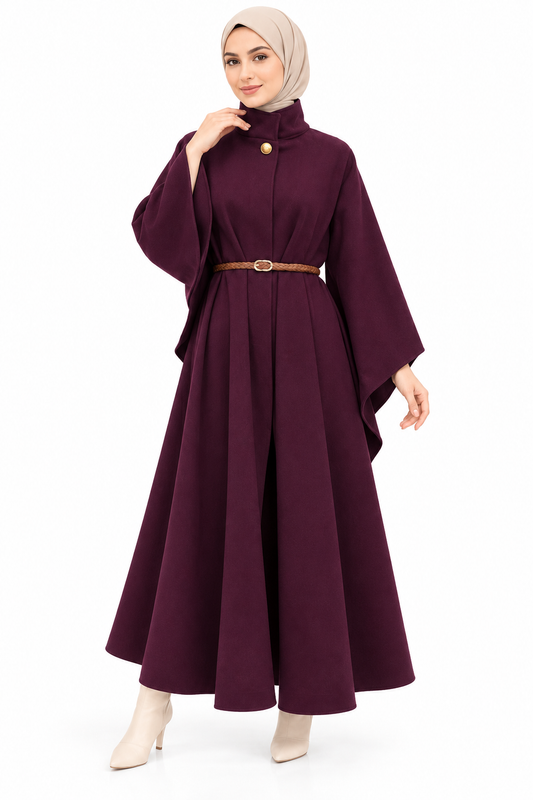 Poncho Femme Long Chic