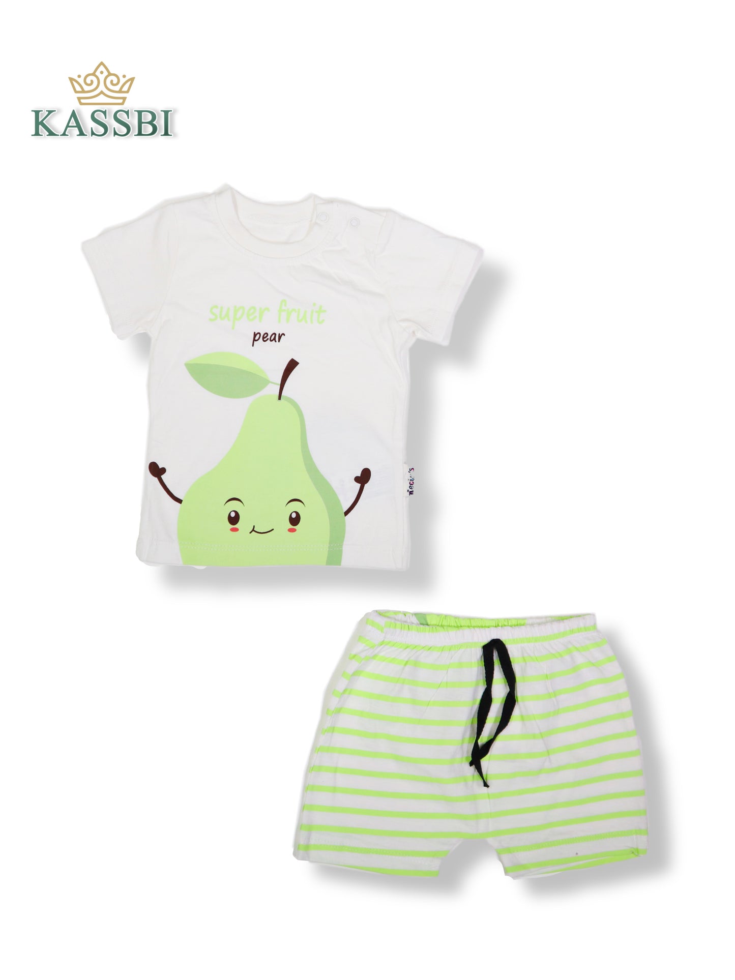 Tee-shirt + short Motif Poire - Coton