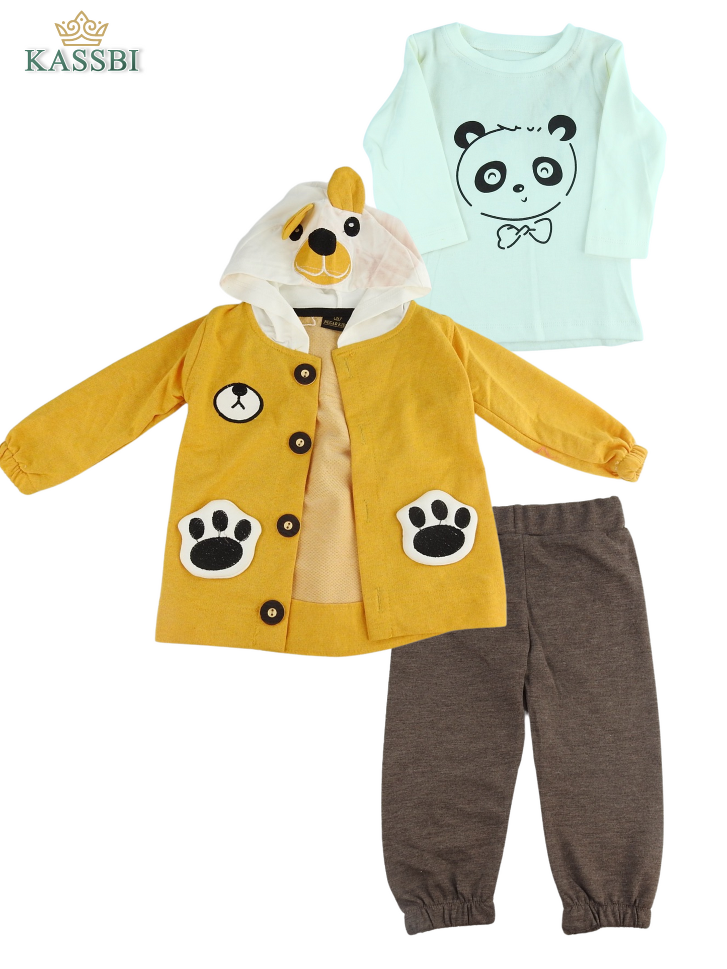 Ensemble panda 3 pièce - Coton