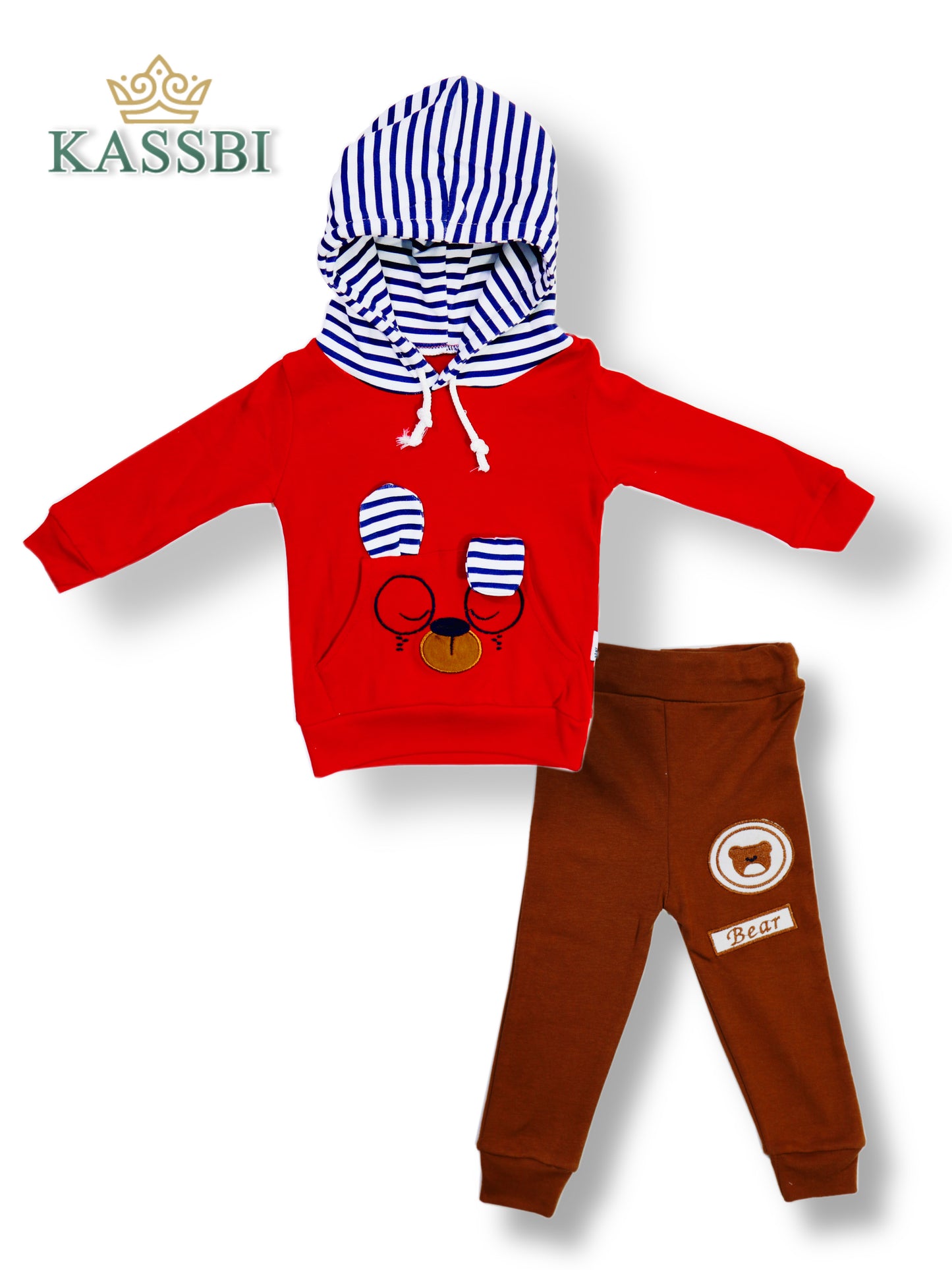 Ensemble garçon sweat à capuche + Pantalon - coton