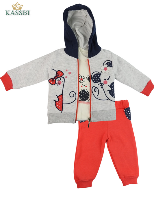 Ensemble 3pc - مبطن - Fille