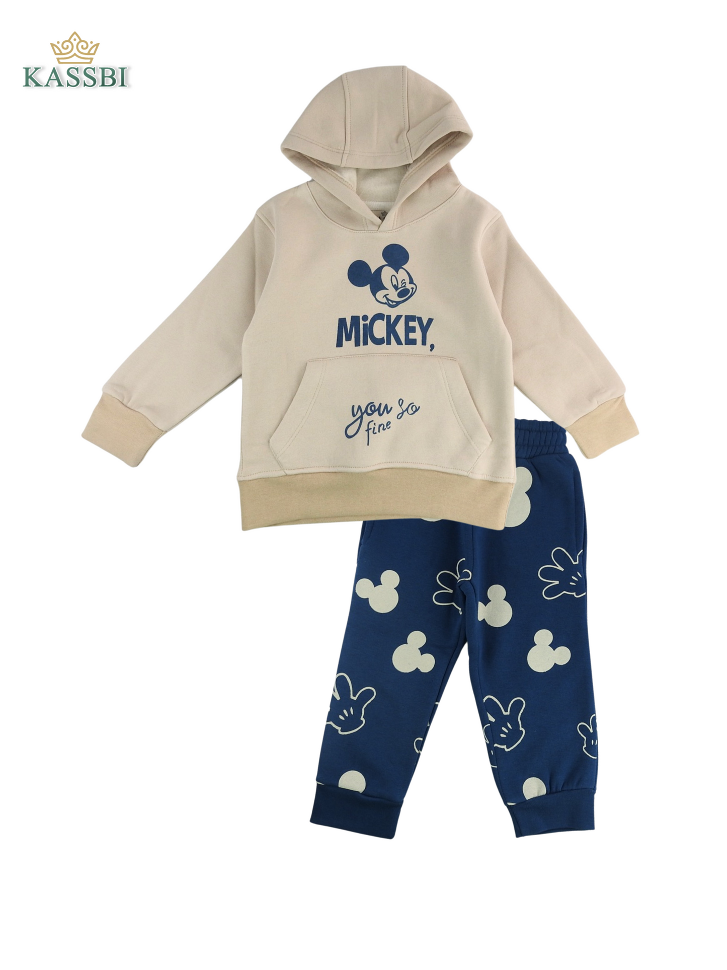 Sweat à capuche + jogging en molleton