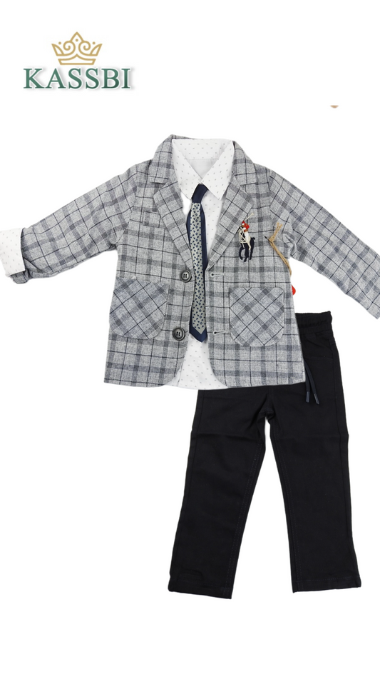 Ensemble de cérémonie garçon 4 Pièce