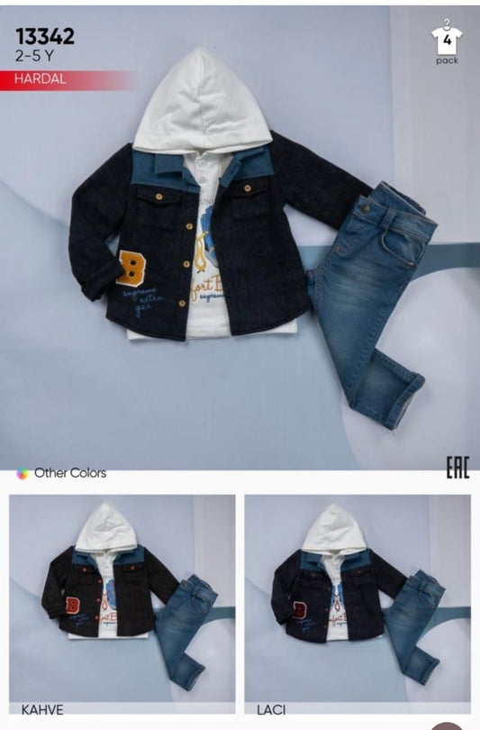 Tricot a capuche + veste + Jean
