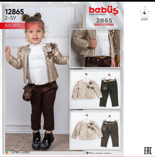 Ensemble Fillette -VESTE + TRICOT + PANTALON