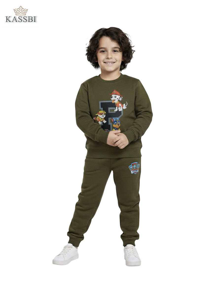 Ensemble Enfant paw - en coton avec sweat et pantalon imprimé