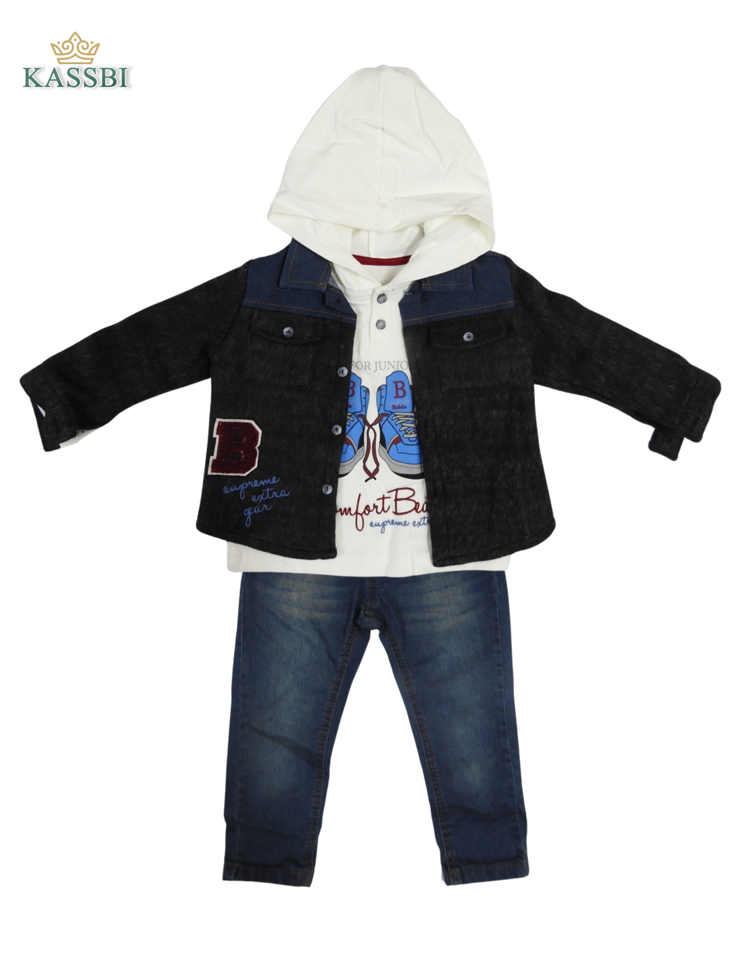 Ensemble Garçon 3 Pièces – Style Moderne & Confort pour l'Aïd