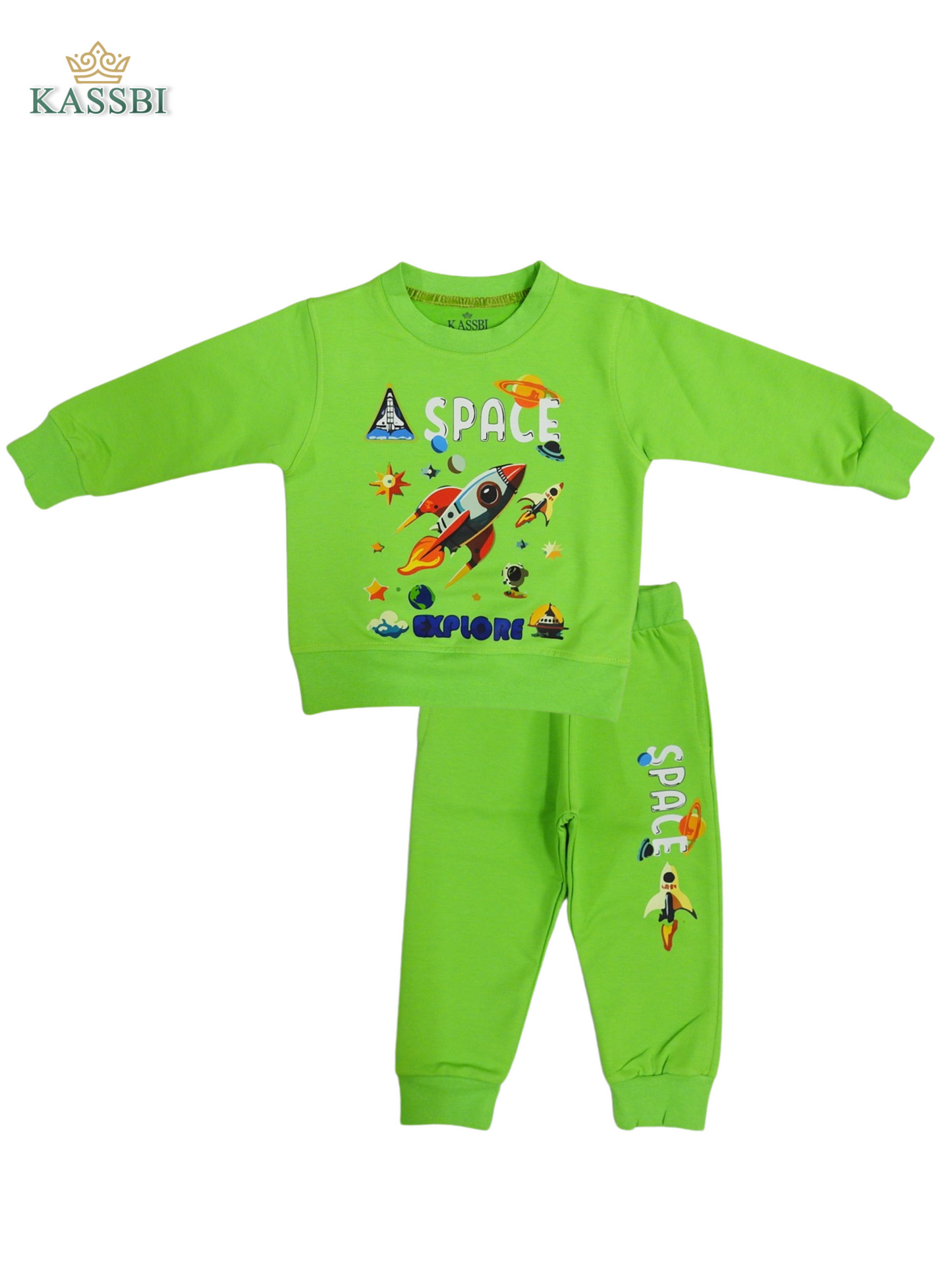 Ensemble Enfant 2 pièces - en coton avec sweat et pantalon imprimé