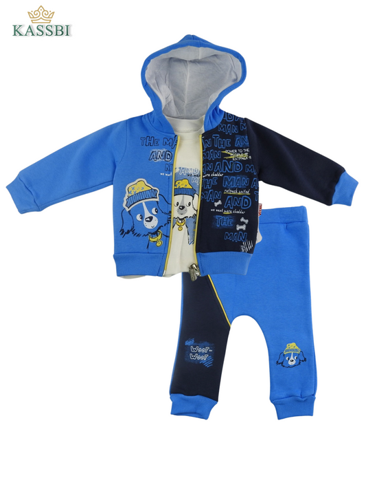 Ensemble Capuche + Tricot + Pantalon en Molleton