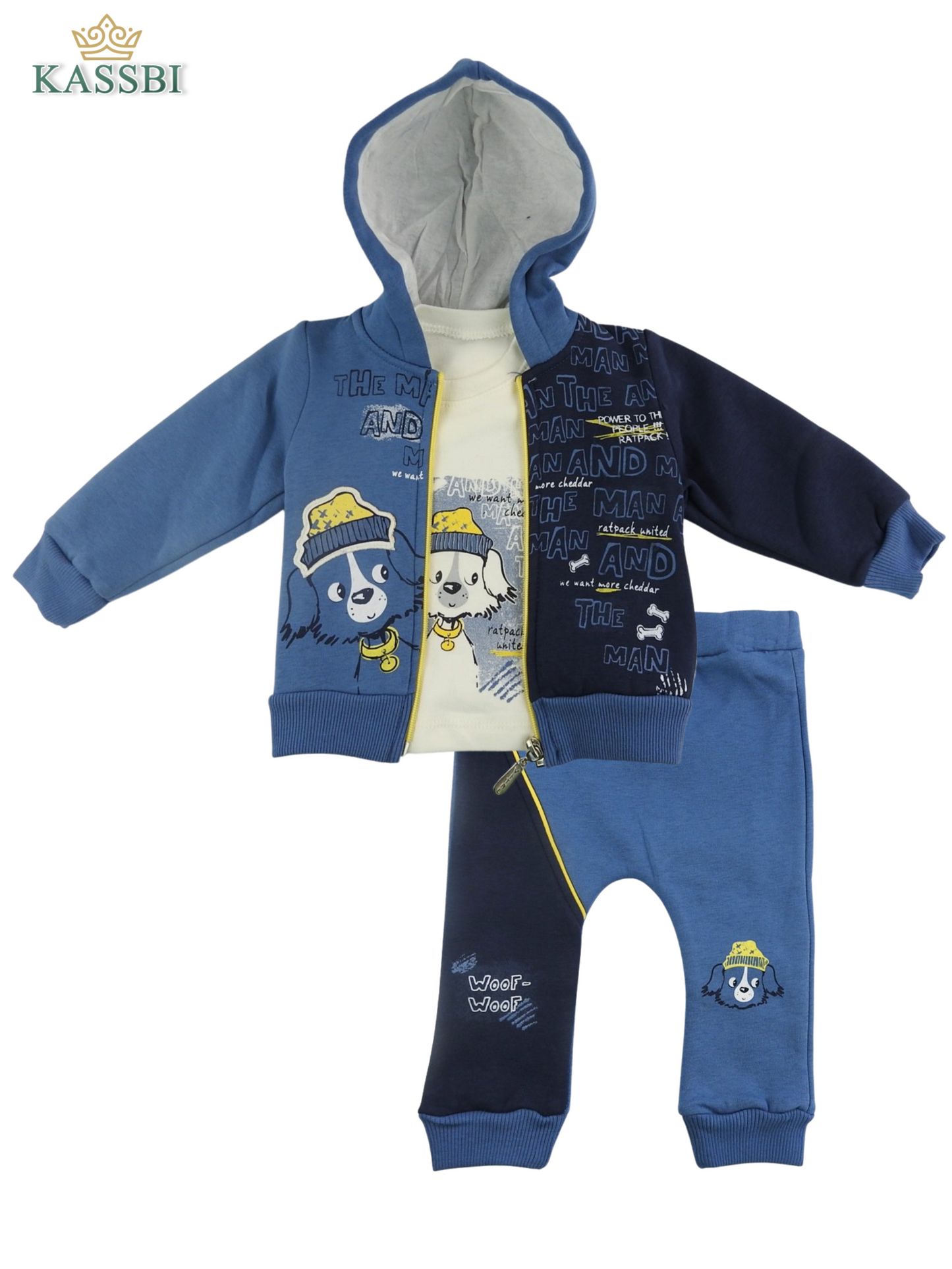 Ensemble Capuche + Tricot + Pantalon en Molleton