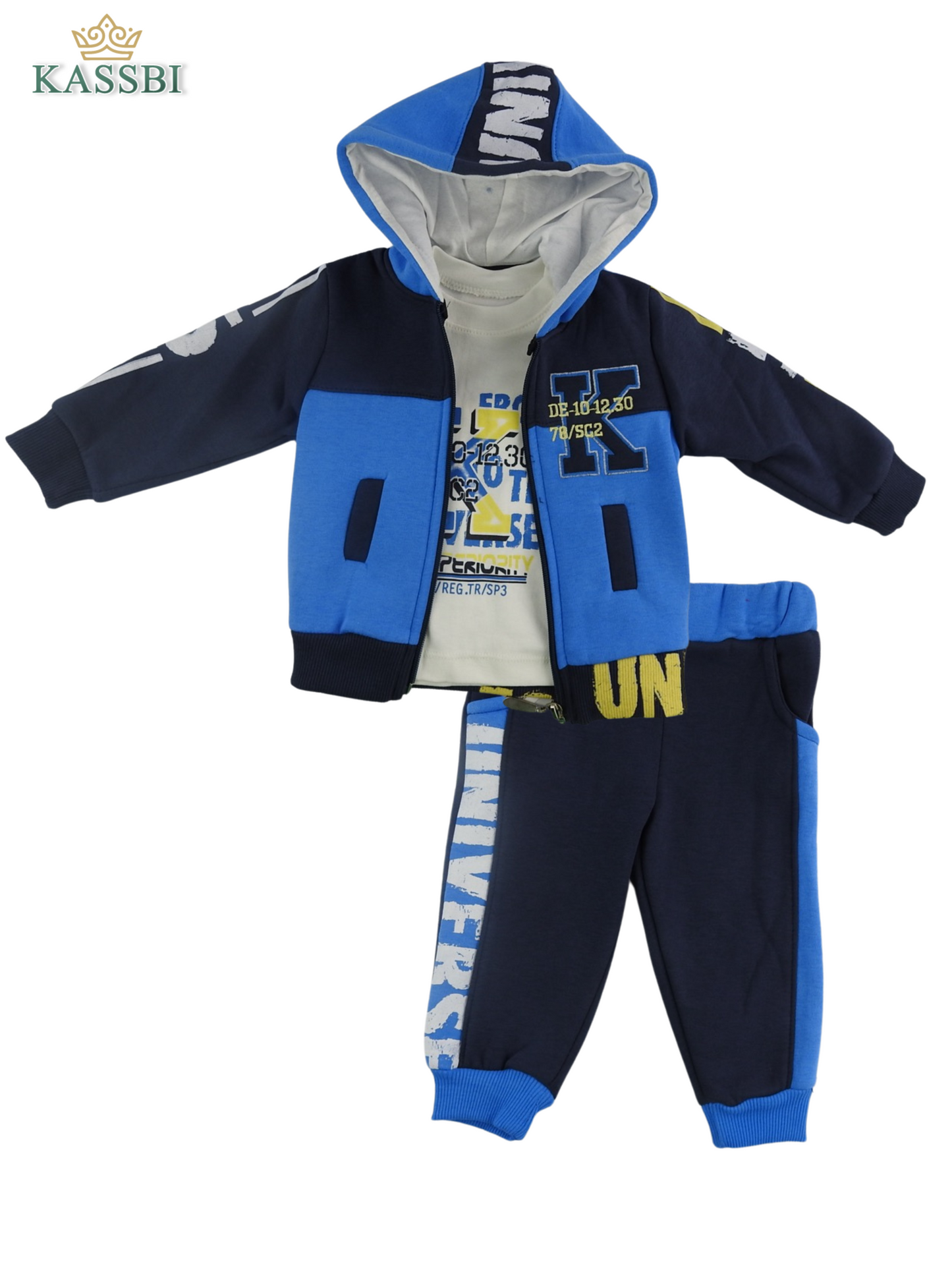 Ensemble Capuche + Tricot + Pantalon en Molleton
