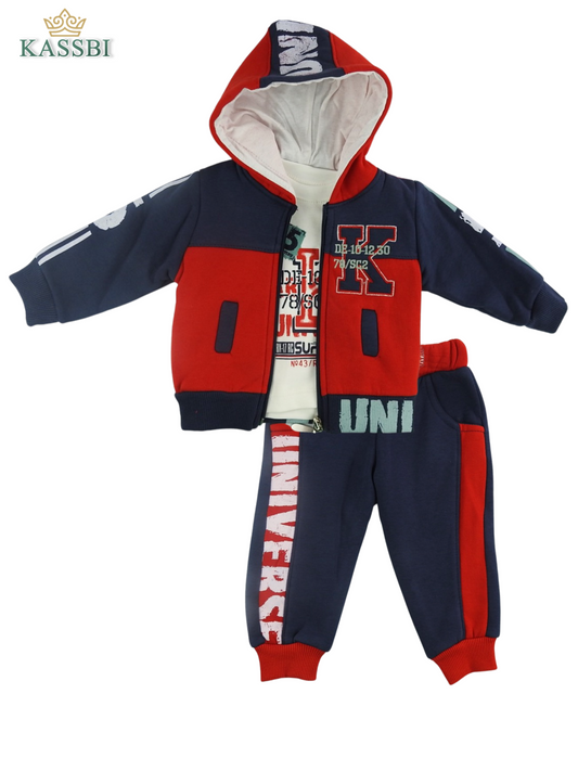 Ensemble Capuche + Tricot + Pantalon en Molleton