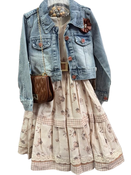 Ensemble 3 Pièces - Robe + Veste + Petit Sac | Spécial Aïd