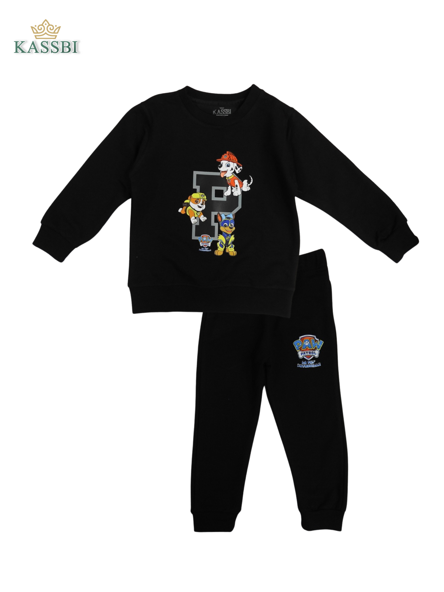 Ensemble Enfant paw - en coton avec sweat et pantalon imprimé