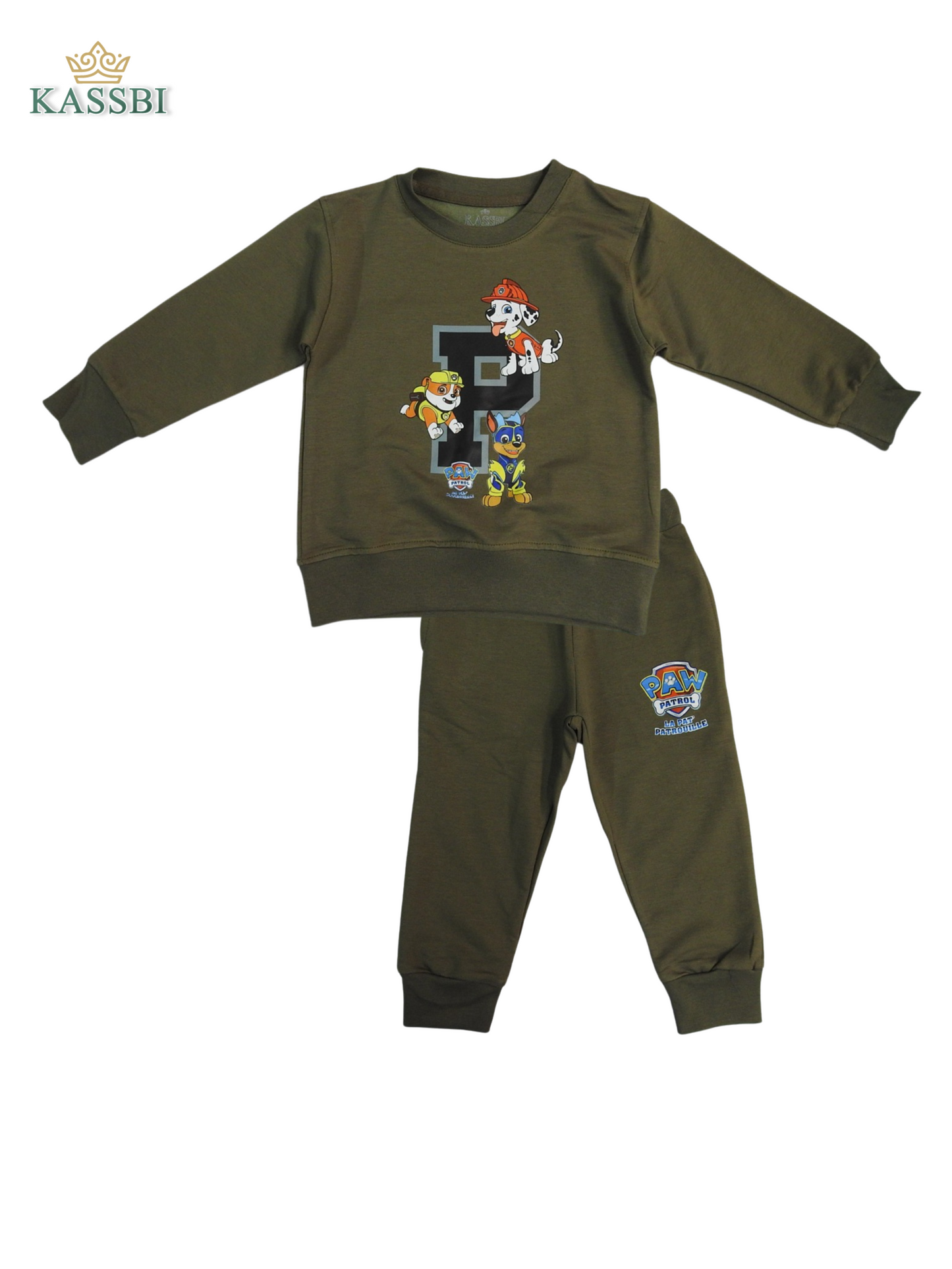 Ensemble Enfant paw - en coton avec sweat et pantalon imprimé